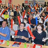 「頑張れ」競泳・水沼選手　パリオリンピックPVで真岡市民ら大声援　予選…