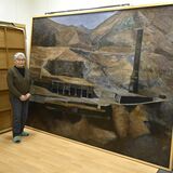「足尾は人生そのもの」　埼玉の画家鈴木さん、半世紀描き続け集大成の個展　作品は銅山記念館へ収蔵