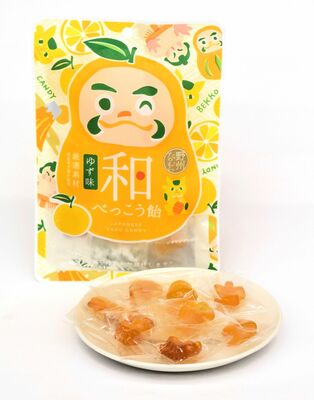 野州たかむらの「和べっこう飴　ゆず味」