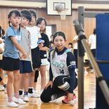 指導も“ソフト”に　実業団の女子選手ら、大田原の４小学校訪問　競技の楽…