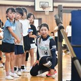 指導も“ソフト”に　実業団の女子選手ら、大田原の４小学校訪問　競技の楽しさ伝える