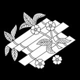 花筏（はないかだ）〈器材紋　筏〉