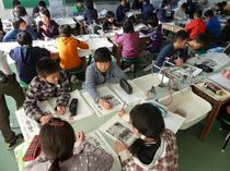 記事の書き方こつ学ぶ　大田原市石上小