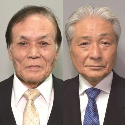 福田氏（右）と針川氏