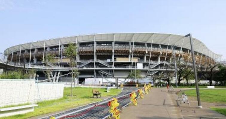 　アジア大会のメイン会場「パロマ瑞穂スタジアム」＝名古屋市