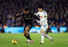 リーズの田中は後半途中出場