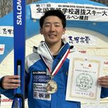 横尾（足大付）大回転もＶ　雪面の状況に柔軟対応　全国高校選抜スキー