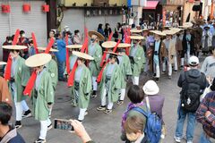 宇都宮城址まつりで社参行列