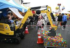 重機操縦も体験したよ