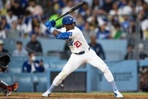 　マーリンズに移籍するドジャースの外野手ルイーズ＝７月（ＡＰ＝共同）