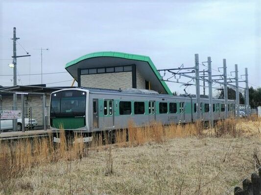 ＪＲ烏山線を走る蓄電池駆動電車「アキュム」