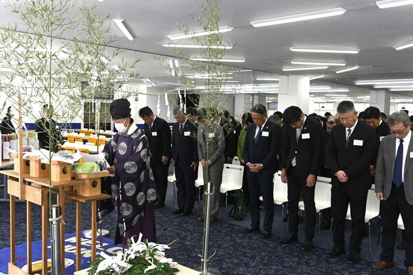 厳かに執り行われた安全祈願祭