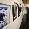茂木・ふみの森で「栃木県版画展」始まる　力作の風景画や人物画、個性豊かに