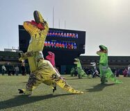 恐竜たちが全力疾走