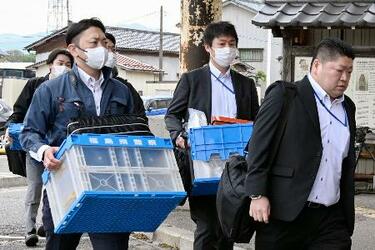 バス運行会社を家宅捜索