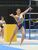 体操女子個人総合１年で優勝した松浦（宇短大付）の床運動の演技＝日環アリーナ栃木