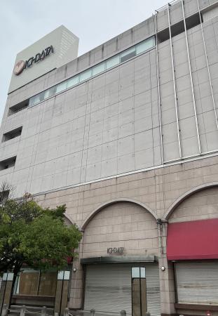 　２０２４年１月に閉店したデパート「一畑百貨店」＝１２日、松江市