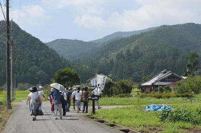 麻　山間の風景