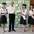 フレッシュメイト3人が知事表敬 栃木県産農産物の魅力PR “初仕事”も振り返る