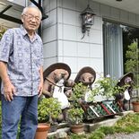 駐車場にタヌキの置物…なぜ？　ひそかに話題の理髪店、答えは明快だった　…