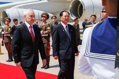 金正恩氏、ロシア下院議長と会談