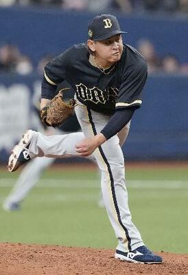 6回から登板し、2回無失点のオリックス・宮城=京セラドーム
