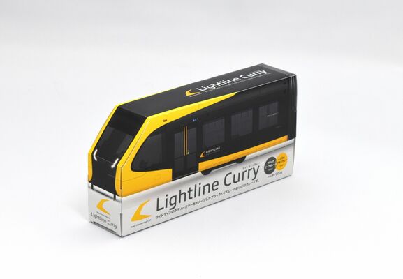 宮島醤油の「ＬｉｇｈｔＬｉｎｅ　Ｃｕｒｒｙ」パッケージ