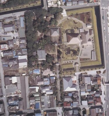 復元整備事業後の足利学校。東小の跡地に方丈などが復元された