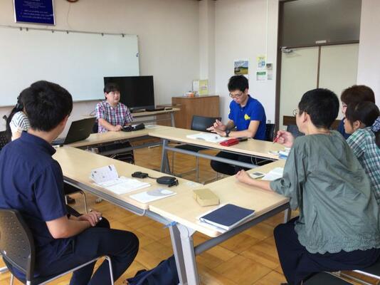 「まちぴあ」で開かれたワークショップ
