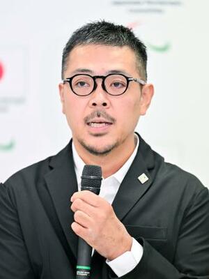 　ＪＰＣの委員長に就任する三阪洋行氏＝１９日午後、東京都中央区