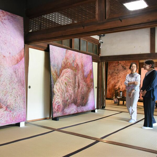 二紀会会員桜田さん 益子で油彩画展 「命のつながり」桜で描く｜県内