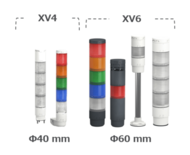 シュナイダー、モジュール構造の積層式LED表示灯Harmony XV4…