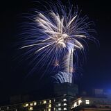 「宿の日」に感謝の大輪　塩原温泉街で花火、観客4000人を魅了