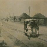 宇都宮で“路面人車”の歴史紹介　城址公園清明館で写真など40点　ＬＲＴ西側延伸区間と重なり