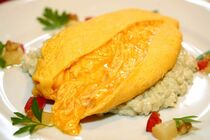 【ミヤコレ】ゴルゴンゾーラのリゾットオム（オムマリス）