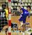 高校・一般男子の部決勝　前半24分、栃の葉クラブの横倉（右）がシュートを決める＝マルワ・アリーナとちぎ