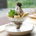旬の果物を用いて　季節のミニパフェ　ベッキオ・カフェ・トラム（高根沢）
