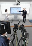 新型コロナでテレビ授業を収録　宇都宮