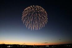 秋夜彩る光の大輪、茨城・土浦花火100年