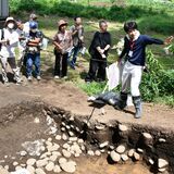 下侍塚古墳の発掘成果紹介　古墳愛好家ら124人が参加　古代ロマンに思いはせる　　