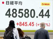 東証終値、初の4万8千円超え