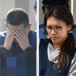 上三川の強盗殺人　指示役の夫婦を送検・護送