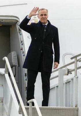 　北京へ出発するカナダのカーニー首相（同氏のＸから・共同）