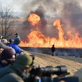 目覚める炎　渡良瀬遊水地でヨシ焼き　見物に2800人【動画】