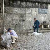 古里の先人しのぶ　沖縄栃木県人会、「栃木の塔」で清掃活動　23日の慰霊の日控え