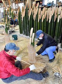 正月の門松作り最盛期　宇都宮
