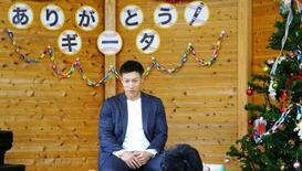 柳田、施設に９０万円寄付