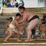 大相撲春日野部屋、栃木県内で６年ぶり夏合宿　小中学生と交流稽古も、十両…