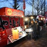 勉強頑張る学生を“胃袋”から支援　大田原・国福大が夜の校内にキッチンカー