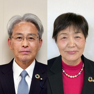 黒川広氏（左）、真瀬宏子氏